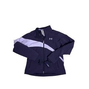 Under Armour ColdGear Jacket Womens M Thumbholes Running Zip Arm Pocket